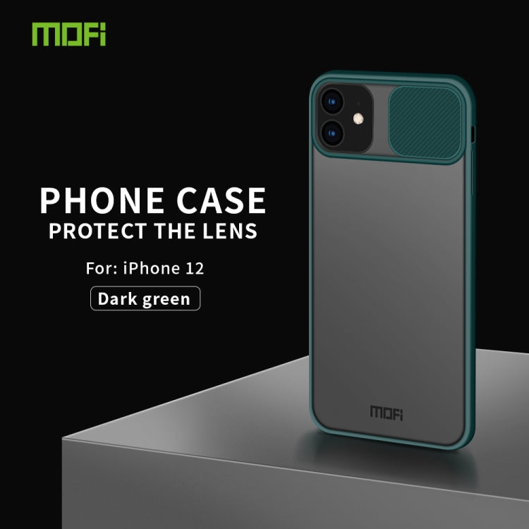 For iPhone 12 mini MOFI Xing Dun Series Translucent Frosted PC + TPU Privacy Anti-glare Shockproof All-inclusive Protective Case(Green) - iPhone 12 mini Cases by MOFI | Online Shopping South Africa | PMC Jewellery