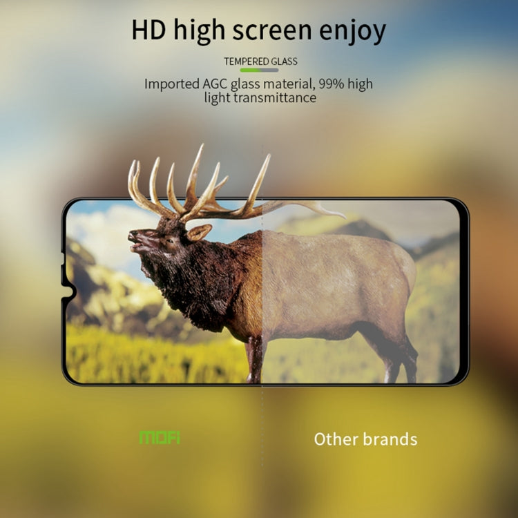 For Xiaomi Poco M2 MOFI 9H 3D Explosion-proof Curved Screen Tempered Glass Film(Black) -  by MOFI | Online Shopping South Africa | PMC TechLife