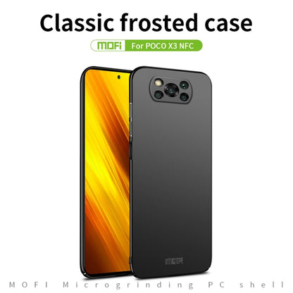 For Xiaomi POCO X3/X3 NFC MOFI Frosted PC Ultra-thin Hard Case(Black) - Xiaomi Cases by MOFI | Online Shopping South Africa | PMC Jewellery