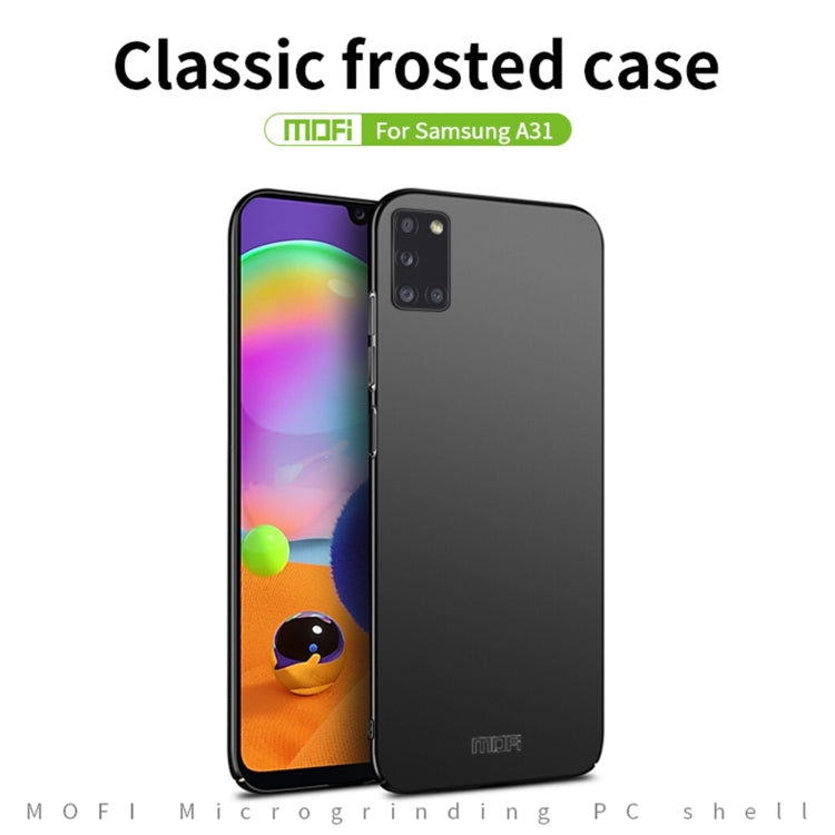 For Samsung Galaxy A31 MOFI Frosted PC Ultra-thin Hard Case(Gold) - Galaxy Phone Cases by MOFI | Online Shopping South Africa | PMC TechLife | Buy Now Pay Later Mobicred