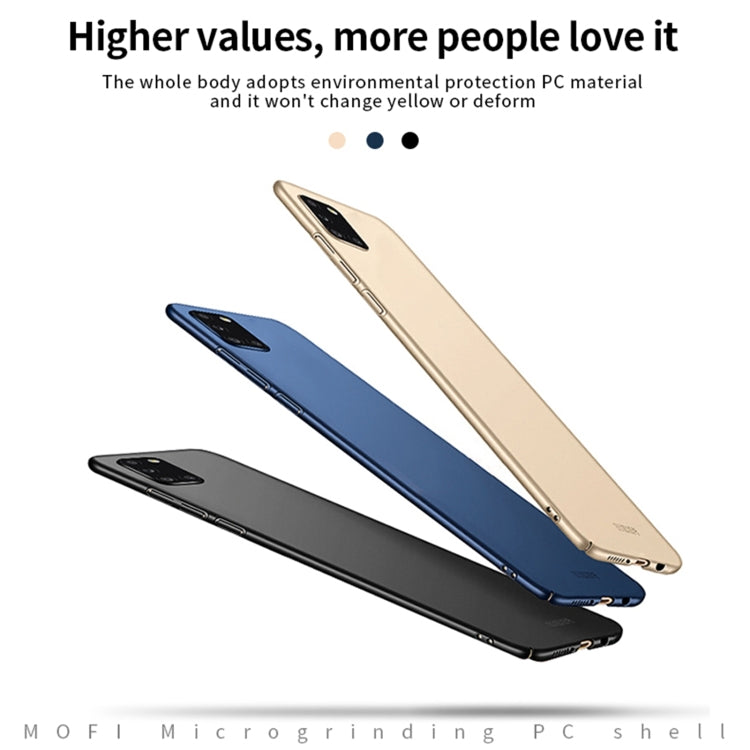 For Samsung Galaxy A31 MOFI Frosted PC Ultra-thin Hard Case(Gold) - Galaxy Phone Cases by MOFI | Online Shopping South Africa | PMC TechLife | Buy Now Pay Later Mobicred