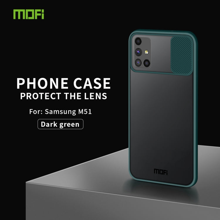 For Samsung Galaxy M51 MOFI Xing Dun Series Translucent Frosted PC + TPU Privacy Anti-glare Shockproof All-inclusive Protective Case(Green) - Galaxy Phone Cases by MOFI | Online Shopping South Africa | PMC Jewellery | Buy Now Pay Later Mobicred