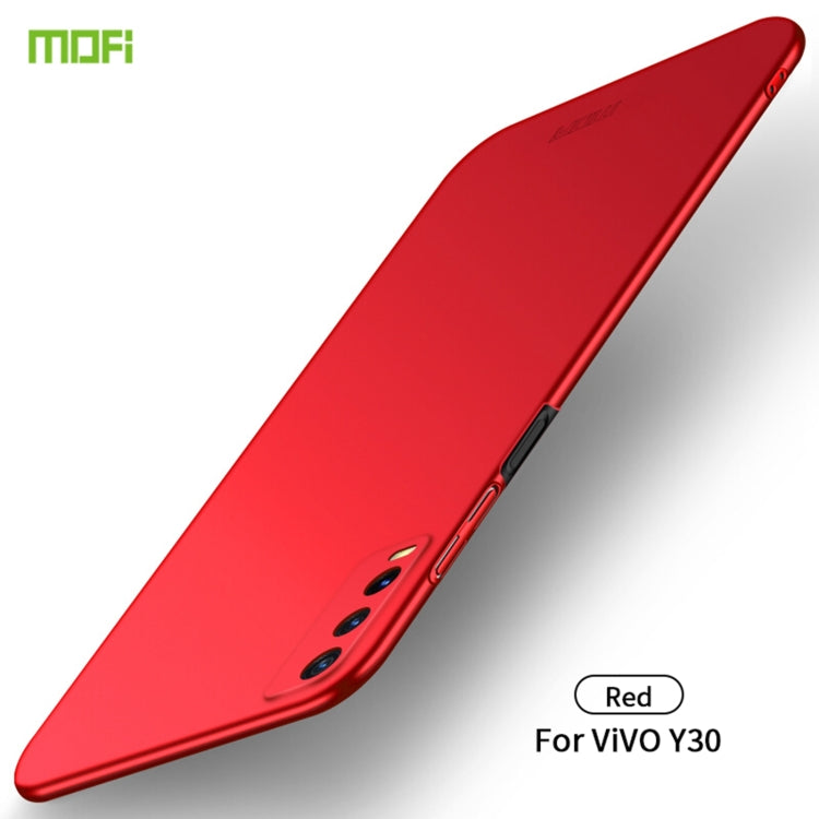 For vivo Y30 MOFI Frosted PC Ultra-thin Hard Case (Red) - vivo Cases by MOFI | Online Shopping South Africa | PMC TechLife