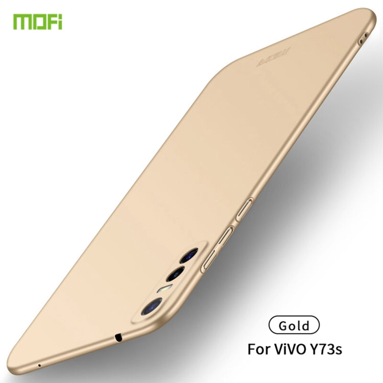 For vivo Y73s MOFI Frosted PC Ultra-thin Hard Case (Gold) - vivo Cases by MOFI | Online Shopping South Africa | PMC Jewellery