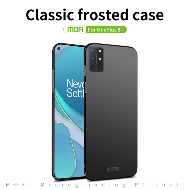 For OnePlus 8T MOFI Frosted PC Ultra-thin Hard Case (Black) - OnePlus Cases by MOFI | Online Shopping South Africa | PMC Jewellery