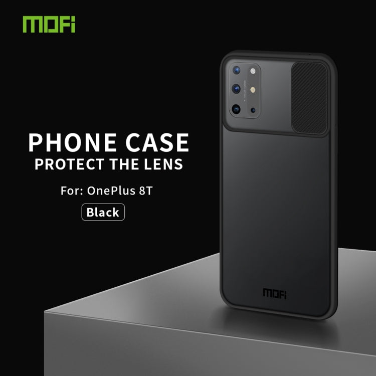 For OnePlus 8T MOFI Xing Dun SeriesTranslucent Frosted PC + TPU Privacy Anti-glare Shockproof All-inclusive Protective Case(Black) - OnePlus Cases by MOFI | Online Shopping South Africa | PMC Jewellery