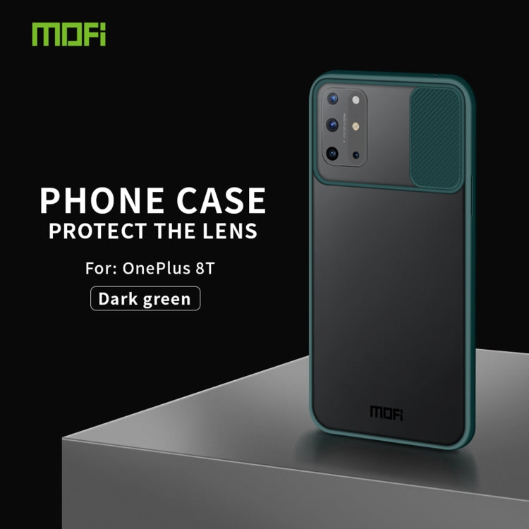 For OnePlus 8T MOFI Xing Dun Series Translucent Frosted PC + TPU Privacy Anti-glare Shockproof All-inclusive Protective Case(Green) - OnePlus Cases by MOFI | Online Shopping South Africa | PMC Jewellery