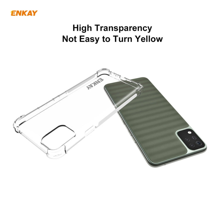 For LG K42 Hat-Prince ENKAY Clear TPU Shockproof Case Soft Anti-slip Cover - LG by ENKAY | Online Shopping South Africa | PMC Jewellery | Buy Now Pay Later Mobicred