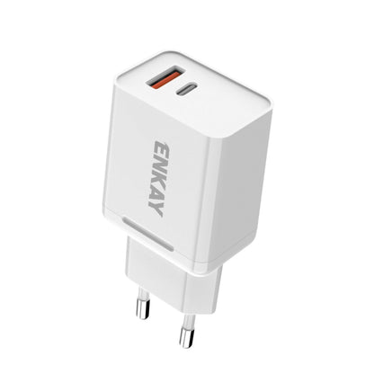 ENKAY Hat-Prince T030 18W 3A PD+QC 3.0 Fast Charging Travel Charger Power Adapter, EU Plug - USB Charger by ENKAY | Online Shopping South Africa | PMC Jewellery | Buy Now Pay Later Mobicred