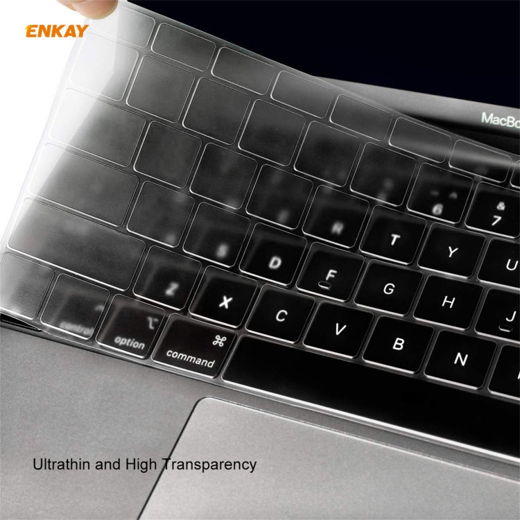 ENKAY 3 in 1 Crystal Laptop Protective Case + US Version TPU Keyboard Film + Anti-dust Plugs Set for MacBook Pro 13.3 inch A1708 (without Touch Bar)(Green) - MacBook Pro Cases by ENKAY | Online Shopping South Africa | PMC Jewellery | Buy Now Pay Later Mobicred