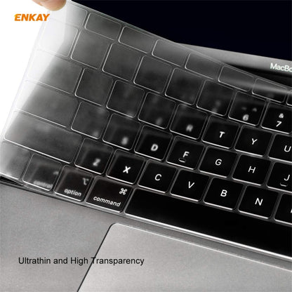 ENKAY 3 in 1 Matte Laptop Protective Case + US Version TPU Keyboard Film + Anti-dust Plugs Set for MacBook Pro 13.3 inch A1706 / A1989 / A2159 (with Touch Bar)(Cyan) - MacBook Pro Cases by ENKAY | Online Shopping South Africa | PMC Jewellery | Buy Now Pay Later Mobicred