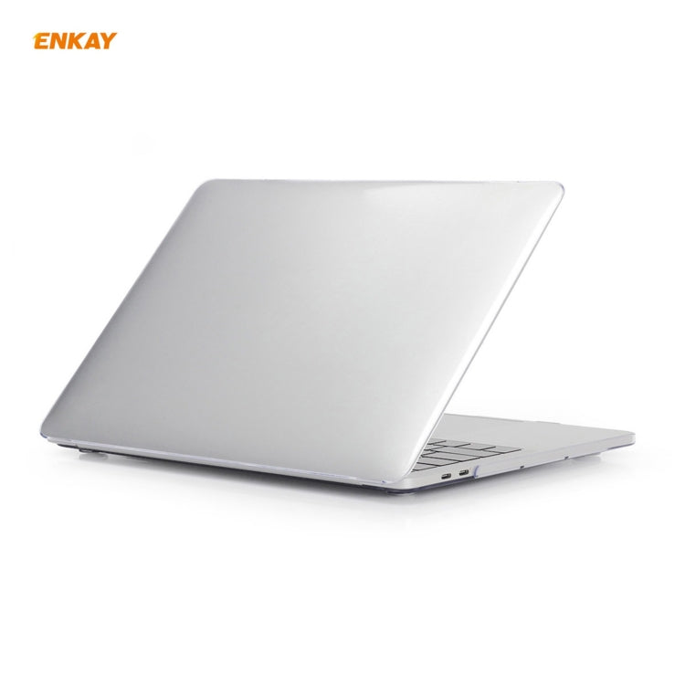 ENKAY 3 in 1 Crystal Laptop Protective Case + EU Version TPU Keyboard Film + Anti-dust Plugs Set for MacBook Pro 13.3 inch A1708 (without Touch Bar)(Transparent) - MacBook Pro Cases by ENKAY | Online Shopping South Africa | PMC Jewellery | Buy Now Pay Later Mobicred