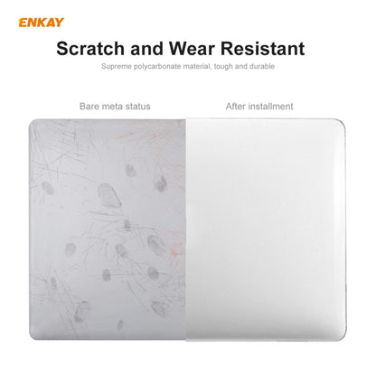 ENKAY 3 in 1 Crystal Laptop Protective Case + EU Version TPU Keyboard Film + Anti-dust Plugs Set for MacBook Pro 13.3 inch A1708 (without Touch Bar)(Grey) - MacBook Pro Cases by ENKAY | Online Shopping South Africa | PMC Jewellery | Buy Now Pay Later Mobicred