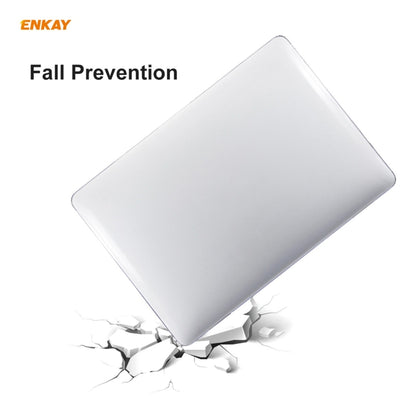 ENKAY 3 in 1 Crystal Laptop Protective Case + EU Version TPU Keyboard Film + Anti-dust Plugs Set for MacBook Pro 13.3 inch A1708 (without Touch Bar)(Green) - MacBook Pro Cases by ENKAY | Online Shopping South Africa | PMC Jewellery | Buy Now Pay Later Mobicred