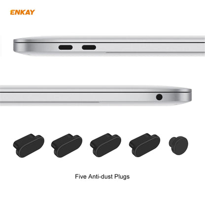 ENKAY 3 in 1 Crystal Laptop Protective Case + US Version TPU Keyboard Film + Anti-dust Plugs Set for MacBook Air 13.3 inch A1932 (2018)(Transparent) - MacBook Air Cases by WIWU | Online Shopping South Africa | PMC Jewellery | Buy Now Pay Later Mobicred