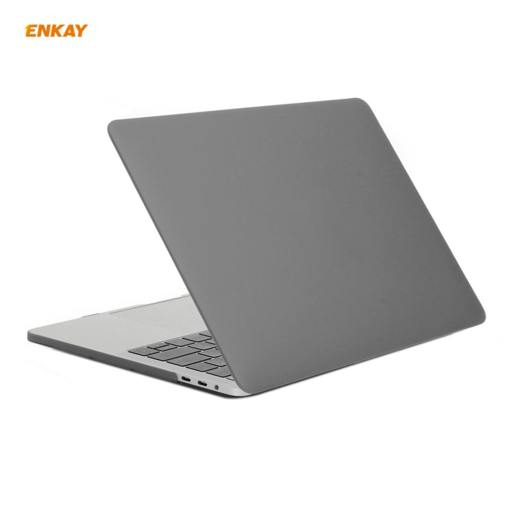 ENKAY 3 in 1 Matte Laptop Protective Case + US Version TPU Keyboard Film + Anti-dust Plugs Set for MacBook Pro 16 inch A2141 (with Touch Bar)(Grey) - MacBook Pro Cases by ENKAY | Online Shopping South Africa | PMC Jewellery | Buy Now Pay Later Mobicred