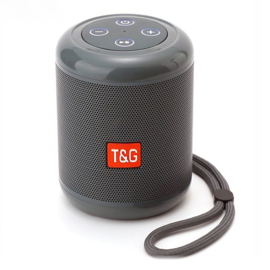 T&G TG519 TWS HiFi Portable Bluetooth Speaker Subwoofer Outdoor Wireless Column Speakers Support TF Card / FM / 3.5mm AUX / U Disk / Hands-free Call(Gray) - Desktop Speaker by T&G | Online Shopping South Africa | PMC Jewellery | Buy Now Pay Later Mobicred