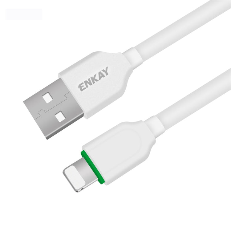 Hat-Prince ENKAY ENK-CB206 USB to 8 Pin Quick Charging Cable, Length: 1m - Normal Style Cable by ENKAY | Online Shopping South Africa | PMC Jewellery | Buy Now Pay Later Mobicred