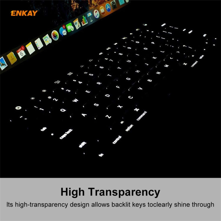 ENKAY Soft TPU Keyboard Protector Film for MacBook Pro 16 inch A2141 / Pro 13.3 inch A2289 & A2251 & A2338 (2020), EU Version - Keyboard Protector by ENKAY | Online Shopping South Africa | PMC Jewellery | Buy Now Pay Later Mobicred