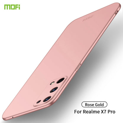 For OPPO Realme X7 Pro MOFI Frosted PC Ultra-thin Hard Case(Rose Gold) - Realme Cases by MOFI | Online Shopping South Africa | PMC Jewellery