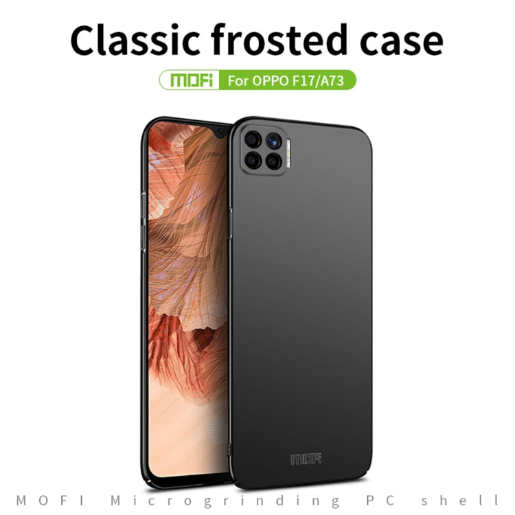 For OPPO F17 / A73 MOFI Frosted PC Ultra-thin Hard Case(Black) - OPPO Cases by MOFI | Online Shopping South Africa | PMC Jewellery