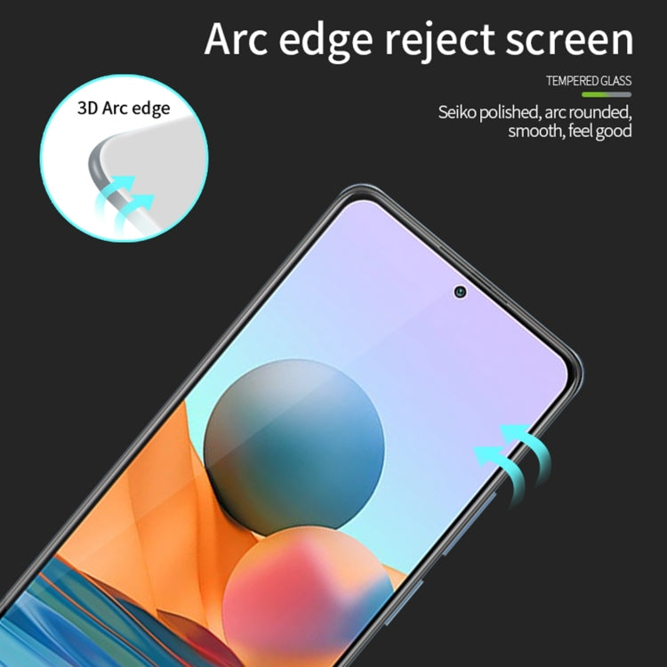 For Xiaomi Redmi Note 10 Pro / Note 10 Pro Max MOFI 9H 3D Explosion-proof Curved Screen Tempered Glass Film(Black) -  by MOFI | Online Shopping South Africa | PMC TechLife | Buy Now Pay Later Mobicred