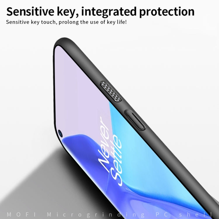 For OnePlus 9 MOFI Frosted PC Ultra-thin Hard Case(Blue) - OnePlus Cases by MOFI | Online Shopping South Africa | PMC Jewellery