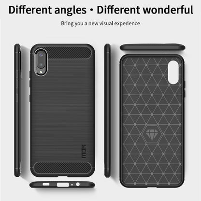 For Samsung Galaxy A02 / M02 MOFI Gentleness Series Brushed Texture Carbon Fiber Soft TPU Case(Grey) - Galaxy Phone Cases by MOFI | Online Shopping South Africa | PMC Jewellery