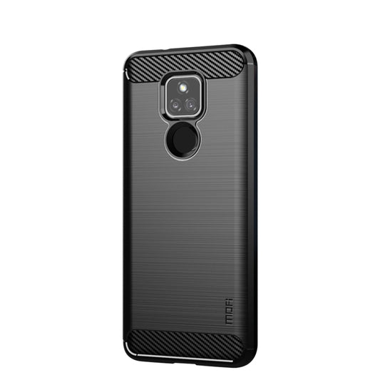 For Motorola Moto G Play 2021 MOFI Gentleness Series Brushed Texture Carbon Fiber Soft TPU Case(Black) - Motorola Cases by MOFI | Online Shopping South Africa | PMC Jewellery