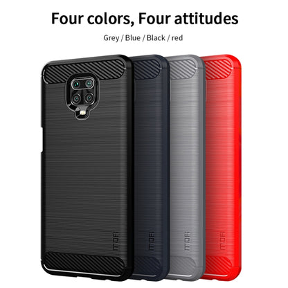 For Xiaomi Redmi Note 9s / Note 9 Pro / Note 9 Pro Max / Foco M2 Pro MOFI Gentleness Series Brushed Texture Carbon Fiber Soft TPU Case(Black) - Xiaomi Cases by MOFI | Online Shopping South Africa | PMC Jewellery