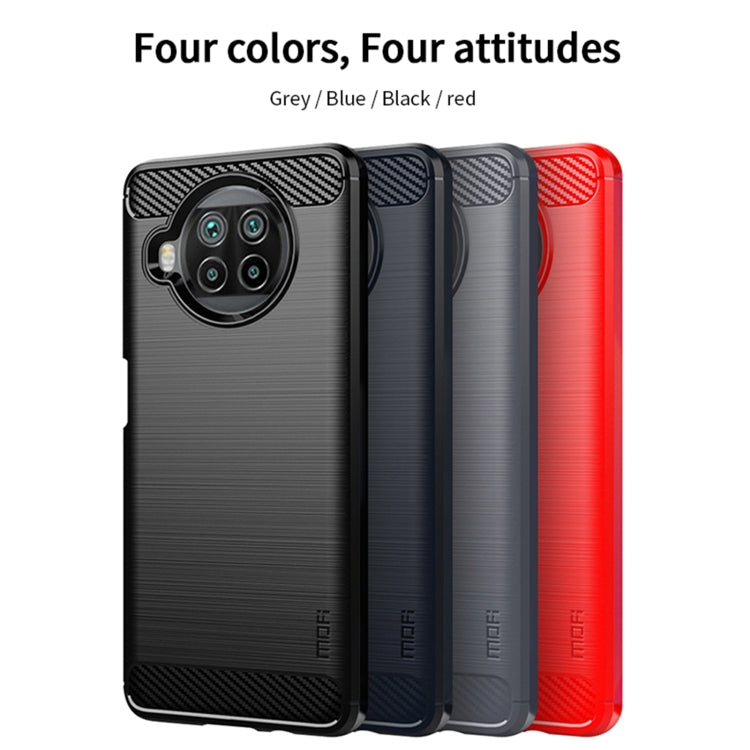 For Xiaomi Mi 10T Lite /Mi 10i 5G / Note 9 Pro 5G MOFI Gentleness Series Brushed Texture Carbon Fiber Soft TPU Case(Grey) - Xiaomi Cases by MOFI | Online Shopping South Africa | PMC Jewellery