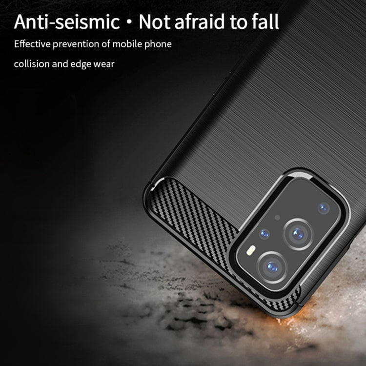 For OnePlus 9 Pro MOFI Gentleness Series Brushed Texture Carbon Fiber Soft TPU Case(Blue) - free shipping - PMC TechLife - Order now!