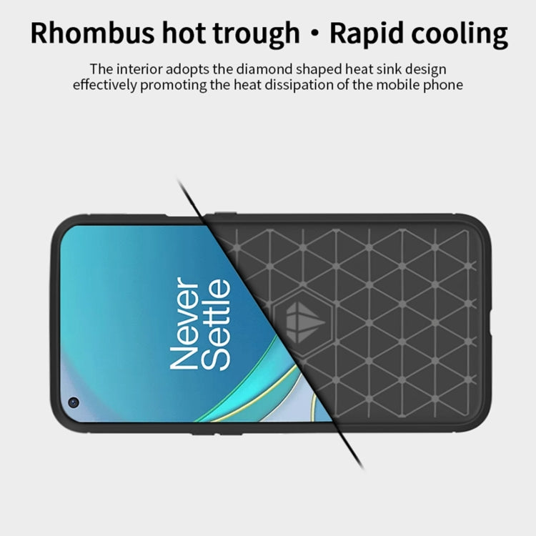 For OnePlus 9 Pro MOFI Gentleness Series Brushed Texture Carbon Fiber Soft TPU Case(Blue) - free shipping - PMC TechLife - Order now!