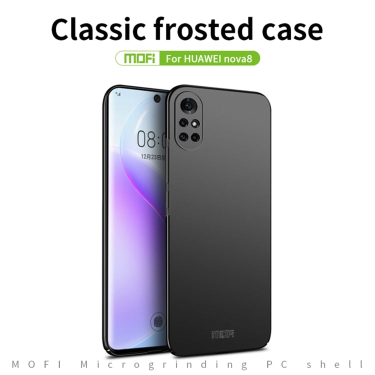 For Huawei Nova 8 MOFI Frosted PC Ultra-thin Hard Case(Gold) - Huawei Cases by MOFI | Online Shopping South Africa | PMC TechLife | Buy Now Pay Later Mobicred