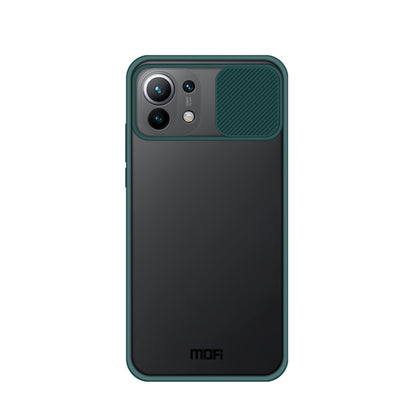 For Xiaomi Mi 11 MOFI Xing Dun Series Translucent Frosted PC + TPU Privacy Anti-glare Shockproof All-inclusive Protective Case(Green) - Xiaomi Cases by MOFI | Online Shopping South Africa | PMC Jewellery