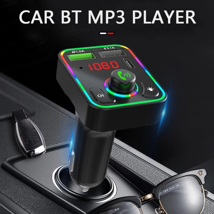F3 Car FM Transmitter LED Backlight Receiver MP3 Player 3.1A USB Charger Dual USB Charger - Bluetooth Car Kits by PMC TechLife | Online Shopping South Africa | PMC TechLife | Buy Now Pay Later Mobicred