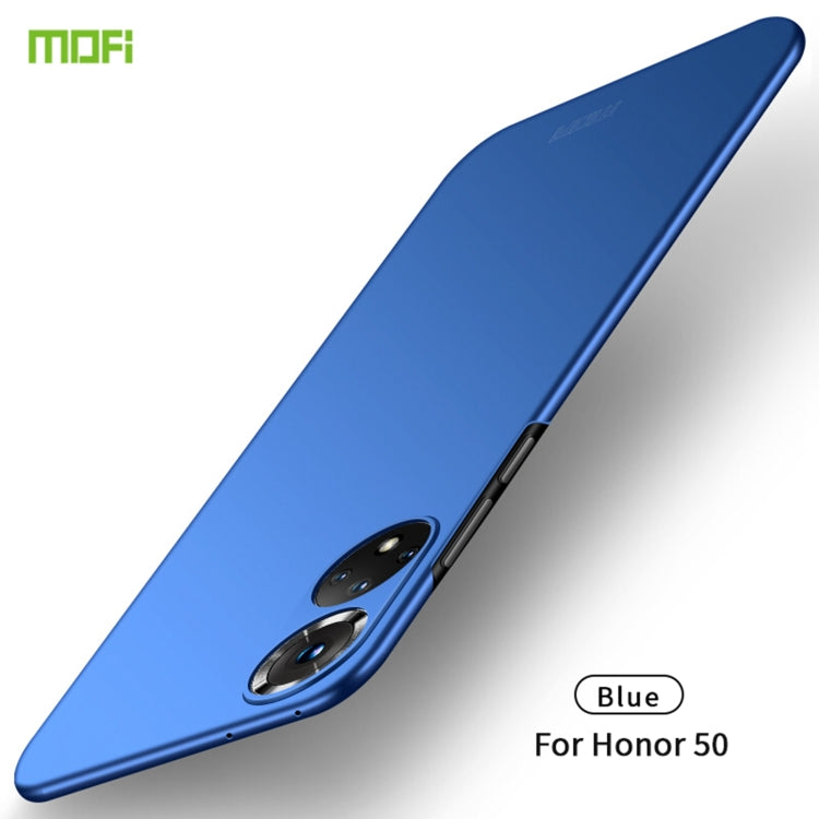 For Honor 50 MOFI Frosted PC Ultra-thin Hard Case(Blue) - Honor Cases by MOFI | Online Shopping South Africa | PMC TechLife | Buy Now Pay Later Mobicred