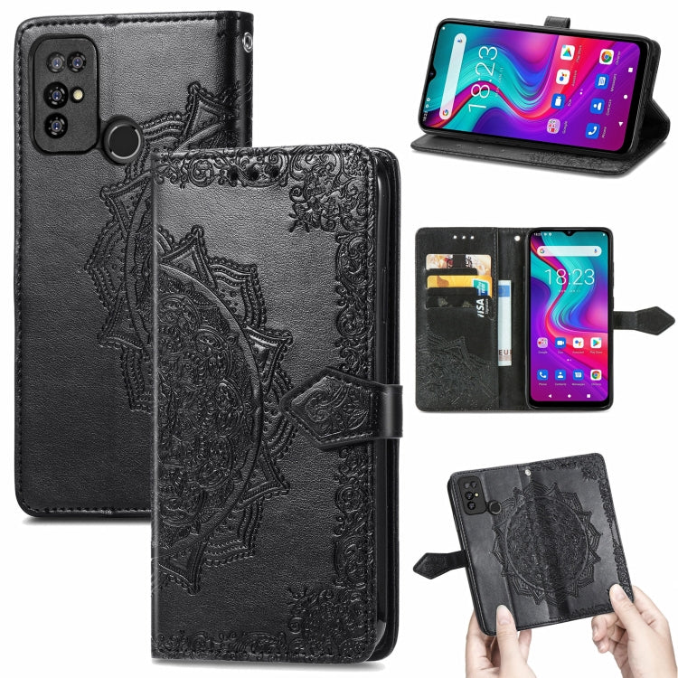 For Doogee X96 Pro Mandala Flower Embossed Horizontal Flip Leather Case with Holder & Three Card Slots & Wallet & Lanyard(Black) - More Brand by PMC Jewellery | Online Shopping South Africa | PMC Jewellery | Buy Now Pay Later Mobicred