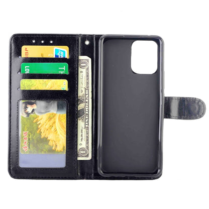 For OPPO Realme 8 / 8 Pro Crazy Horse Texture Leather Horizontal Flip Protective Case with Holder & Card Slots & Wallet & Photo Frame(Black) - Realme Cases by PMC Jewellery | Online Shopping South Africa | PMC Jewellery | Buy Now Pay Later Mobicred