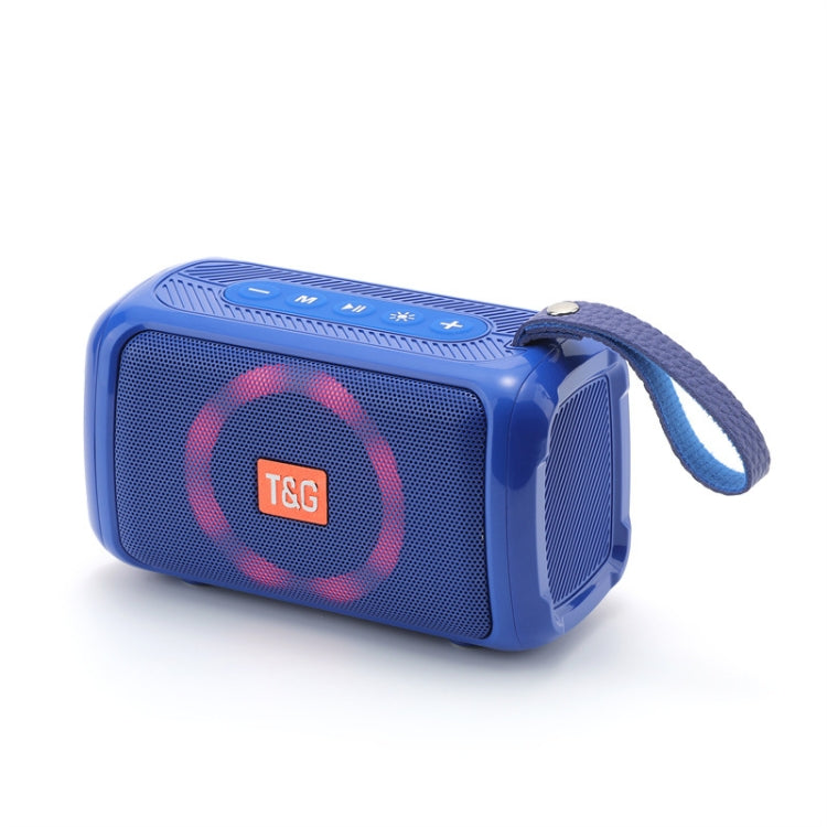 T&G TG193 Portable Bluetooth Speaker LED Light Waterproof Outdoor Subwoofer Support TF Card / FM Radio / AUX(Blue) - Desktop Speaker by T&G | Online Shopping South Africa | PMC Jewellery | Buy Now Pay Later Mobicred