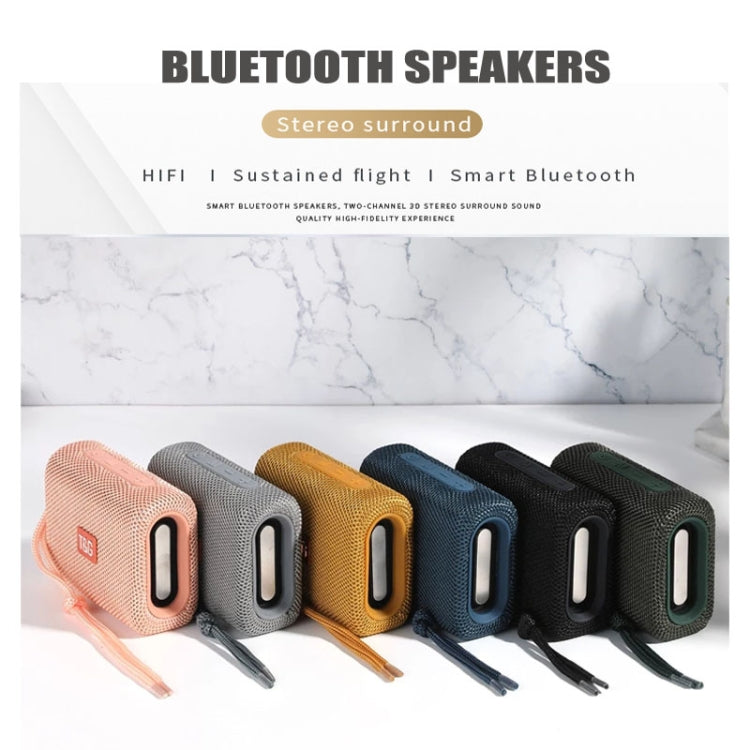 T&G TG313 Portable Outdoor Waterproof Bluetooth Speaker Subwoofer Support TF Card FM Radio AUX(Green) - Desktop Speaker by T&G | Online Shopping South Africa | PMC Jewellery | Buy Now Pay Later Mobicred