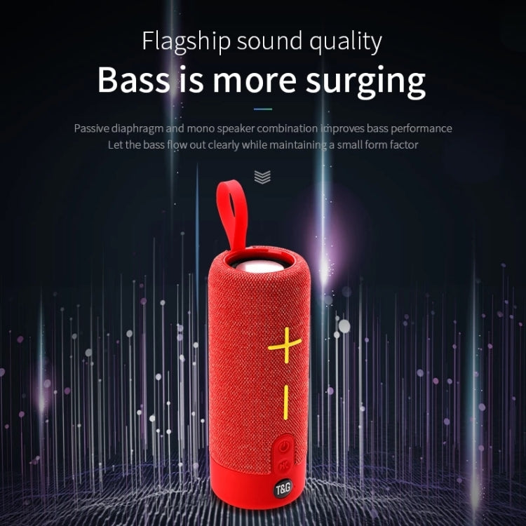 T&G TG619 Portable Bluetooth Wireless Speaker Waterproof Outdoor Bass Subwoofer Support AUX TF USB(Red) - Desktop Speaker by T&G | Online Shopping South Africa | PMC Jewellery | Buy Now Pay Later Mobicred