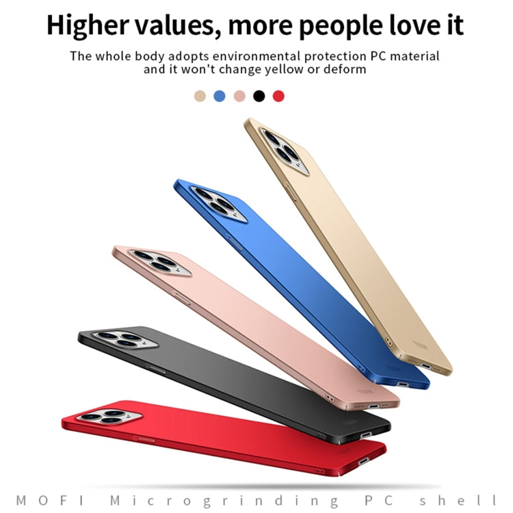 For iPhone 13 Pro MOFI Frosted PC Ultra-thin Hard Case(Red) - free shipping - PMC TechLife - Order now!