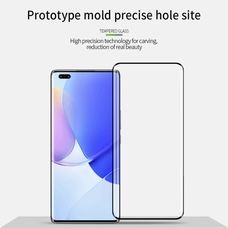 For Huawei nova 9 Pro MOFI 9H 3D Explosion-Proof Hot Bending Full Screen Tempered Glass Film(Black) - Huawei Tempered Glass by MOFI | Online Shopping South Africa | PMC Jewellery