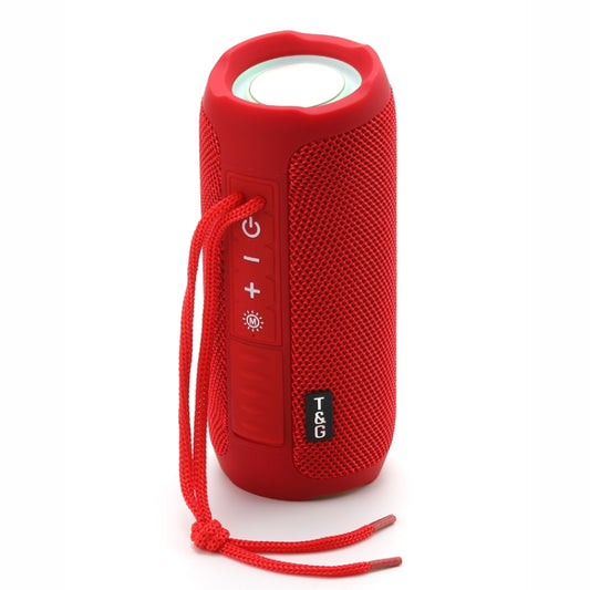 T&G TG227 Outdoor Portable Waterproof Bluetooth Music Speaker with LED Support FM / TF / USB(Red) - Desktop Speaker by T&G | Online Shopping South Africa | PMC Jewellery | Buy Now Pay Later Mobicred