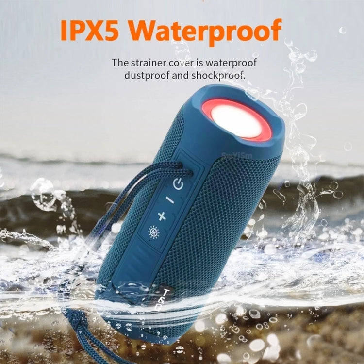 T&G TG227 Outdoor Portable Waterproof Bluetooth Music Speaker with LED Support FM / TF / USB(Red) - Desktop Speaker by T&G | Online Shopping South Africa | PMC Jewellery | Buy Now Pay Later Mobicred