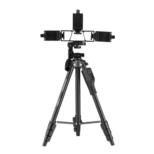 YUNTENG VCT-6808 Multi-Phone Bracket Tripod Mount with Ball Head and Remote Control - Tripods by YUNTENG | Online Shopping South Africa | PMC Jewellery | Buy Now Pay Later Mobicred