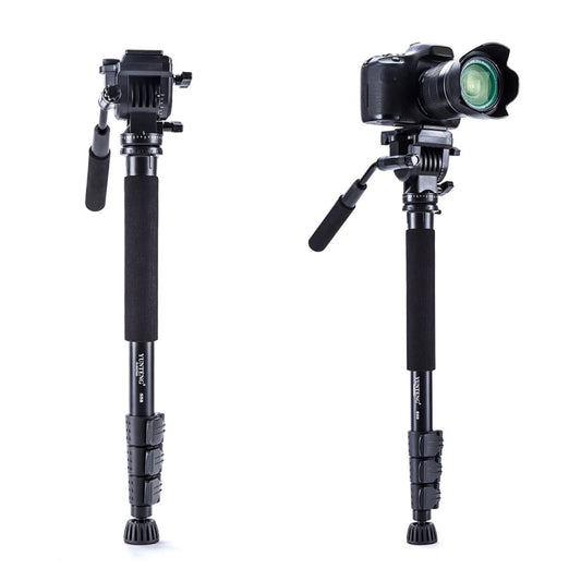 YUNTENG VCT-558 Camera Monopod + Fluid Pan Head + Unipod Holder - Tripods by YUNTENG | Online Shopping South Africa | PMC Jewellery | Buy Now Pay Later Mobicred