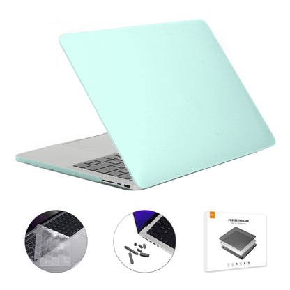 ENKAY Hat-Prince 3 in 1 Matte Laptop Protective Case + TPU Keyboard Film + Anti-dust Plugs Set for MacBook Pro 16.2 inch A2485 2021/A2880 2023, Version:US Version(Light Green) - MacBook Pro Cases by ENKAY | Online Shopping South Africa | PMC Jewellery | Buy Now Pay Later Mobicred