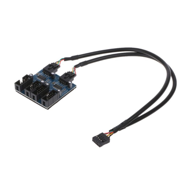 9 Pin USB 2.0 Desktop Computer 1 to 4 Pin Extension Cable Breakout Connector - Others by PMC Jewellery | Online Shopping South Africa | PMC Jewellery | Buy Now Pay Later Mobicred